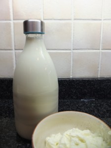 1 litre de lait + 1 yaourt